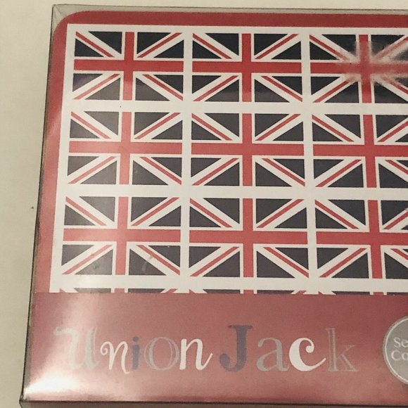 2015 Lesser & Pavey Union Jack London Set Of Four Coasters Laminated Surface - Picture 3 of 12